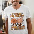 I Teach The Coolest Pumpkins In The Patch Teacher Halloween Men's V-Neck T-Shirt, funny gift