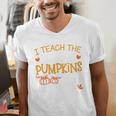 I Teach The Cutest Pumpkins In The Patch Shirt Teacher Men's V-Neck T-Shirt, funny gift I Teach The Cutest Pumpkins In The Patch Shirt Teacher Men's V-Neck T-Shirt, funny gift