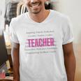 TEACH Inspirational Teacher Comfortable & Stylish T-Shirt Men's V-Neck T-Shirt, funny gift