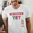 Teacher Growth Mindset Power Of Yet Men's V-Neck T-Shirt, funny gift