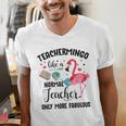 Teachermingo Like A Normal Teacher Only More Fabulous Men's V-Neck T-Shirt, funny gift