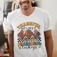 Thankful For My Preschool Turkeys Thanksgiving Teacher Fall Men's V-Neck T-Shirt, funny gift Thankful For My Preschool Turkeys Thanksgiving Teacher Fall Men's V-Neck T-Shirt, funny gift