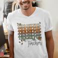 Thankful Teacher Thanksgiving Fall Pumpkin Turkey Men's V-Neck T-Shirt, funny gift Thankful Teacher Thanksgiving Fall Pumpkin Turkey Men's V-Neck T-Shirt, funny gift