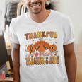 Thankful Teacher's Aide Thanksgiving Autumn Fall Women Men Men's V-Neck T-Shirt, funny gift Thankful Teacher's Aide Thanksgiving Autumn Fall Women Men Men's V-Neck T-Shirt, funny gift