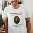 Thomas Paine Common Sense USA History Teacher Student Men's V-Neck T-Shirt, History Teacher Shirts, funny gift Thomas Paine Common Sense USA History Teacher Student Men's V-Neck T-Shirt, History Teacher Shirts, funny gift