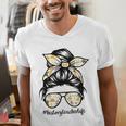 History Teacher Messy Bun Life Hair Glasses Men's V-Neck T-Shirt, History Teacher Shirts, funny gift History Teacher Messy Bun Life Hair Glasses Men's V-Neck T-Shirt, History Teacher Shirts, funny gift