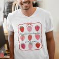 Transitional Kindergarten Is My Jam Strawberry TK Teacher Men's V-Neck T-Shirt, funny gift