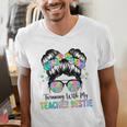 Twin Day Friends Teacher Twinning With My Bestie Men's V-Neck T-Shirt, funny gift Twin Day Friends Teacher Twinning With My Bestie Men's V-Neck T-Shirt, funny gift