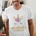 Unicorn Teacher Shirt For Women School Teacher Men's V-Neck T-Shirt, funny gift