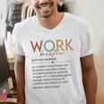 Vintage Work Bestie Definition Teachers Nurses Boss Women Men's V-Neck T-Shirt, funny gift Vintage Work Bestie Definition Teachers Nurses Boss Women Men's V-Neck T-Shirt, funny gift