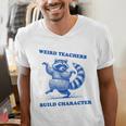 Weird Teachers Build Character Shirt Raccoon Dancing Men's V-Neck T-Shirt, funny gift Weird Teachers Build Character Shirt Raccoon Dancing Men's V-Neck T-Shirt, funny gift