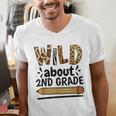 Wild About 2Nd Grade School Grade Teacher Men's V-Neck T-Shirt, 2nd Grade Teacher Shirts, funny gift Wild About 2Nd Grade School Grade Teacher Men's V-Neck T-Shirt, 2nd Grade Teacher Shirts, funny gift