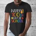 100 Days Of School Teacher And Student Men's V-Neck T-Shirt, funny design 100 Days Of School Teacher And Student Men's V-Neck T-Shirt, funny design