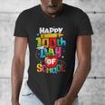 100th Day Of School Teachers Kids Child Happy 100 Days Men's V-Neck T-Shirt, funny design