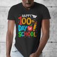 100th Day Of School Teachers Kids Happy 100 Days Men's V-Neck T-Shirt, funny design 100th Day Of School Teachers Kids Happy 100 Days Men's V-Neck T-Shirt, funny design