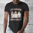 1st Grade Boo Crew Groovy Halloween Floral Ghost Kid Teacher Men's V-Neck T-Shirt, Groovy Teacher Gifts, funny design 1st Grade Boo Crew Groovy Halloween Floral Ghost Kid Teacher Men's V-Neck T-Shirt, Groovy Teacher Gifts, funny design