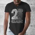 2nd Grade Typography Team 2nd Grade Teacher Back To School Men's V-Neck T-Shirt, 2nd Grade Teacher Gifts, funny design