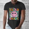 In My 3rd Grade Era Back To School Smile Face Teacher Kid Men's V-Neck T-Shirt, funny design
