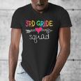 3rd Grade Squad Third Teacher Student Team Back To School Men's V-Neck T-Shirt, funny design 3rd Grade Squad Third Teacher Student Team Back To School Men's V-Neck T-Shirt, funny design