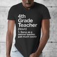 4th Grade Teacher Definition Back To School First Day Men's V-Neck T-Shirt, First Grade Teacher Gifts, 4th Grade Teacher Gifts, funny design 4th Grade Teacher Definition Back To School First Day Men's V-Neck T-Shirt, First Grade Teacher Gifts, 4th Grade Teacher Gifts, funny design