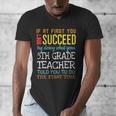5th Grade Teacher Appreciation Men's V-Neck T-Shirt, funny design