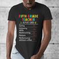 5th Grade Teacher Report Card Appreciation Men Women Men's V-Neck T-Shirt, funny design