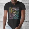 5th Grade Typography Team Fifth Grade Teacher Back To School Men's V-Neck T-Shirt, funny design