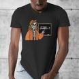 67 Math Teacher Skeleton Halloween Root 4489 Messy Bun Women Men's V-Neck T-Shirt, funny design