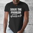 67 Meme Math Six Seven Teacher Brainrot Joke Men's V-Neck T-Shirt, funny design