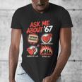 67 History Teacher Teacher 6 7 Overuse '67 Men's V-Neck T-Shirt, History Teacher Gifts, funny design