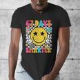 67th Day Of School Shirt 67 Days Smarter Teacher Boy Girls Men's V-Neck T-Shirt, funny design