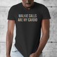ABA SPED Teacher Coping Skills Walkie Calls Are My Cardio Men's V-Neck T-Shirt, funny design