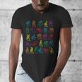 ABC Sign Language Chart Teacher Hand Letter Alphabet ASL Men's V-Neck T-Shirt, funny design ABC Sign Language Chart Teacher Hand Letter Alphabet ASL Men's V-Neck T-Shirt, funny design