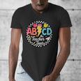 ABCD The Teacher Tour Back To School First Day Of School Men's V-Neck T-Shirt, funny design ABCD The Teacher Tour Back To School First Day Of School Men's V-Neck T-Shirt, funny design