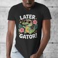 Alligator Later Gator Teacher Summer Last Day Fun Men's V-Neck T-Shirt, funny design