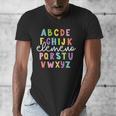 Alphabet ABC Elemeno Teacher Student Back To School Men's V-Neck T-Shirt, funny design Alphabet ABC Elemeno Teacher Student Back To School Men's V-Neck T-Shirt, funny design