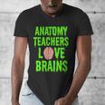 Anatomy Teachers Love Brains Halloween Teacher Costume Shirt Men's V-Neck T-Shirt, funny design