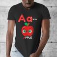A Is For Apple Pre-K Kindergarten Teacher Student Men's V-Neck T-Shirt, funny design A Is For Apple Pre-K Kindergarten Teacher Student Men's V-Neck T-Shirt, funny design