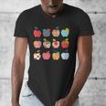Art Apples Back To School For Teacher Student Men's V-Neck T-Shirt, funny design