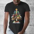 Art Christmas Tree Merry Christmas Artist Art Teacher Men's V-Neck T-Shirt, funny design Art Christmas Tree Merry Christmas Artist Art Teacher Men's V-Neck T-Shirt, funny design