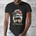 Art Teacher Life Messy Bun Back To School Art Teacher Men's V-Neck T-Shirt, funny design Art Teacher Life Messy Bun Back To School Art Teacher Men's V-Neck T-Shirt, funny design