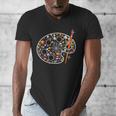 Art Teacher Pumpkin Scary Halloween Costume Men Women Men's V-Neck T-Shirt, funny design Art Teacher Pumpkin Scary Halloween Costume Men Women Men's V-Neck T-Shirt, funny design