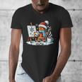 Artist Gingerbread Painter Art Teacher Student Christmas Men's V-Neck T-Shirt, funny design
