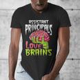 Assistant Principals Love Brains Zombie Teacher Halloween Men's V-Neck T-Shirt, funny design Assistant Principals Love Brains Zombie Teacher Halloween Men's V-Neck T-Shirt, funny design