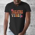 Theatre Vibes Teacher Man Women Youth Auditorium Concert Tee Men's V-Neck T-Shirt, funny design