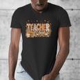 Autumn Pumpkin Thanksgiving Coffee Floral Teacher Fall Men's V-Neck T-Shirt, funny design Autumn Pumpkin Thanksgiving Coffee Floral Teacher Fall Men's V-Neck T-Shirt, funny design
