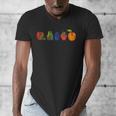 Back To School Cute Hungry Lover Fruits Teacher Men's V-Neck T-Shirt, funny design Back To School Cute Hungry Lover Fruits Teacher Men's V-Neck T-Shirt, funny design