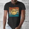 Back To School Groovy Smile Preschool Teachers Students Kids Men's V-Neck T-Shirt, funny design Back To School Groovy Smile Preschool Teachers Students Kids Men's V-Neck T-Shirt, funny design