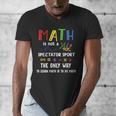 Back To School Math Is Not A Spectator Sport Math Teacher Men's V-Neck T-Shirt, funny design Back To School Math Is Not A Spectator Sport Math Teacher Men's V-Neck T-Shirt, funny design