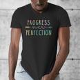 Back To School Progress Over Perfection Motivational Teacher Men's V-Neck T-Shirt, funny design Back To School Progress Over Perfection Motivational Teacher Men's V-Neck T-Shirt, funny design